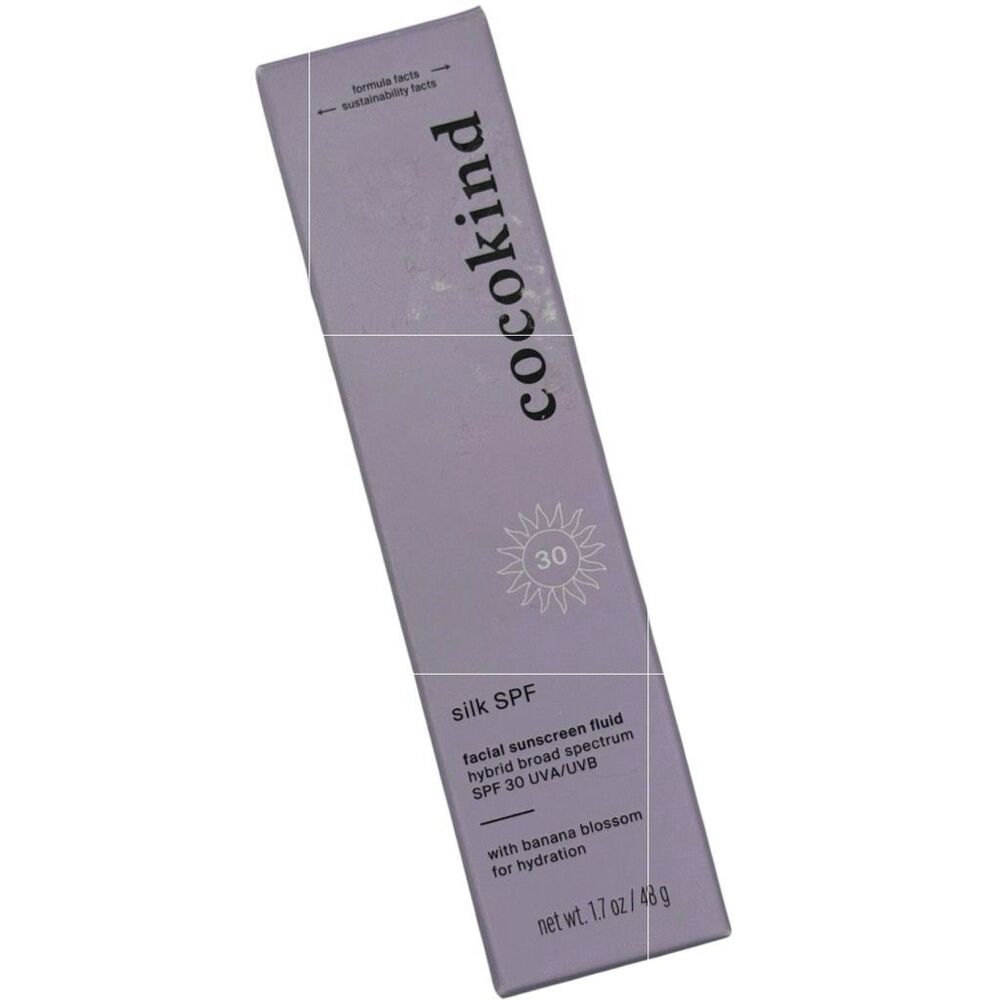 Cocokind Silk SPF 30 Facial Sunscreen Fluid Hybrid Broad Spectrum 1.7 oz. 11/26